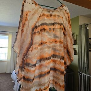 Lane Bryant open sleeve dress top